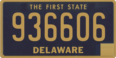 DE license plate 936606