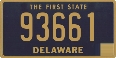 DE license plate 93661