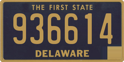 DE license plate 936614