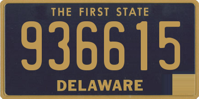 DE license plate 936615