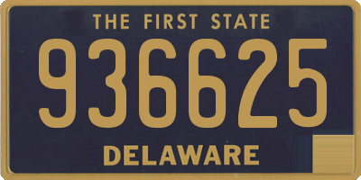 DE license plate 936625