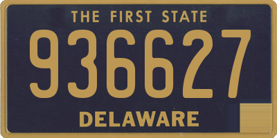 DE license plate 936627