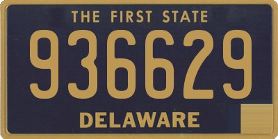 DE license plate 936629