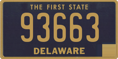 DE license plate 93663