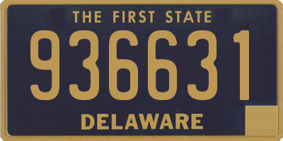 DE license plate 936631