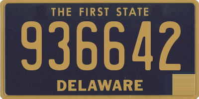 DE license plate 936642