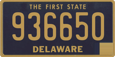 DE license plate 936650