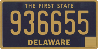 DE license plate 936655