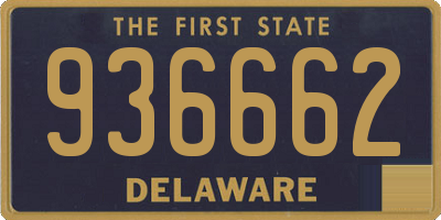 DE license plate 936662