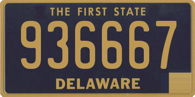 DE license plate 936667