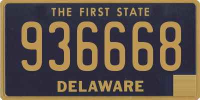 DE license plate 936668