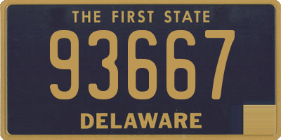 DE license plate 93667