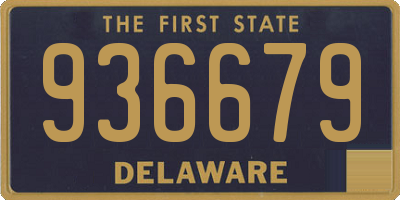 DE license plate 936679