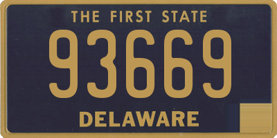 DE license plate 93669