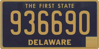 DE license plate 936690
