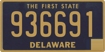 DE license plate 936691