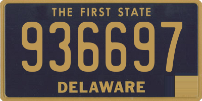 DE license plate 936697