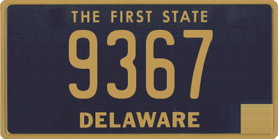 DE license plate 9367
