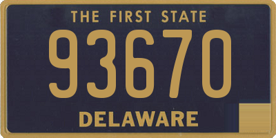 DE license plate 93670