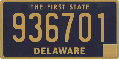 DE license plate 936701