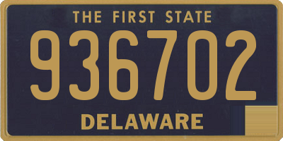 DE license plate 936702