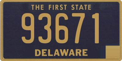 DE license plate 93671