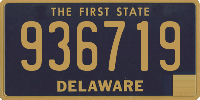 DE license plate 936719