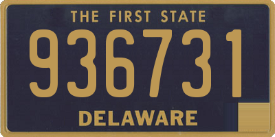 DE license plate 936731