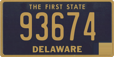 DE license plate 93674