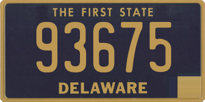 DE license plate 93675