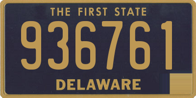 DE license plate 936761