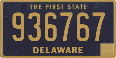 DE license plate 936767