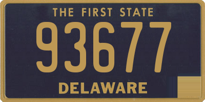 DE license plate 93677