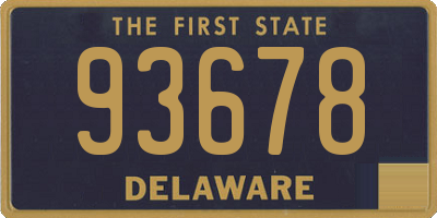 DE license plate 93678