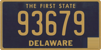 DE license plate 93679