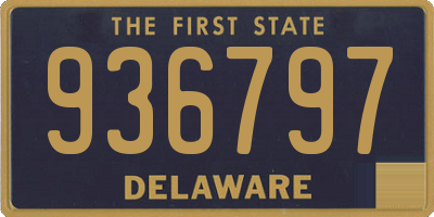 DE license plate 936797