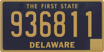 DE license plate 936811