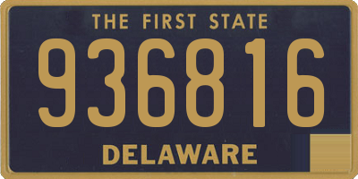 DE license plate 936816