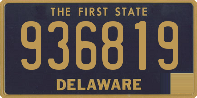 DE license plate 936819