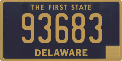 DE license plate 93683