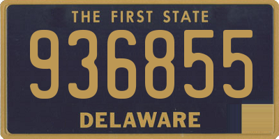 DE license plate 936855