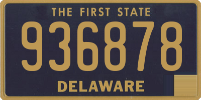 DE license plate 936878