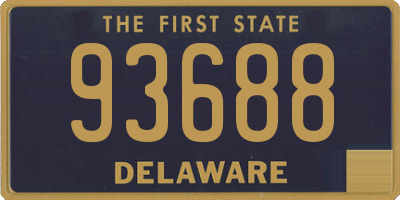 DE license plate 93688