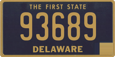 DE license plate 93689