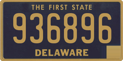 DE license plate 936896