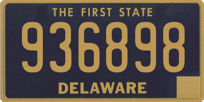 DE license plate 936898