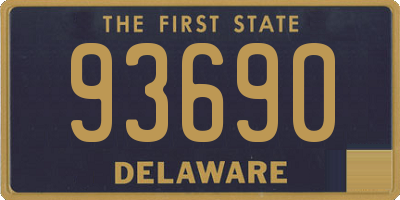 DE license plate 93690