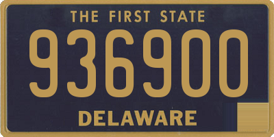 DE license plate 936900