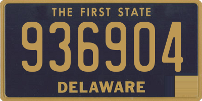 DE license plate 936904