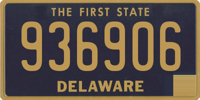 DE license plate 936906
